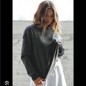 Joah Brown Oversized long sleeve dark grey